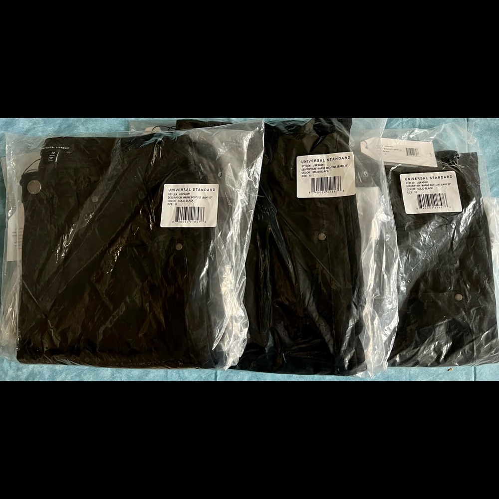 Universal Standard Marne jeans, black size 10